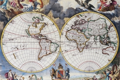 Antique Maps of the World
Double Hemisphere Map
Moses Pitt
c 1680