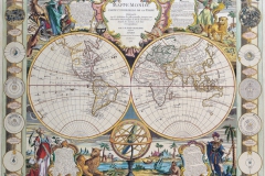 Antique Maps of the World
Double Hemisphere Map
Jean Baptiste Nolin
c 1755