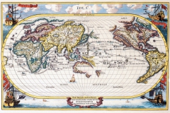 Antique Maps of the World
Map of the World
Heinrich Scherer
c 1700